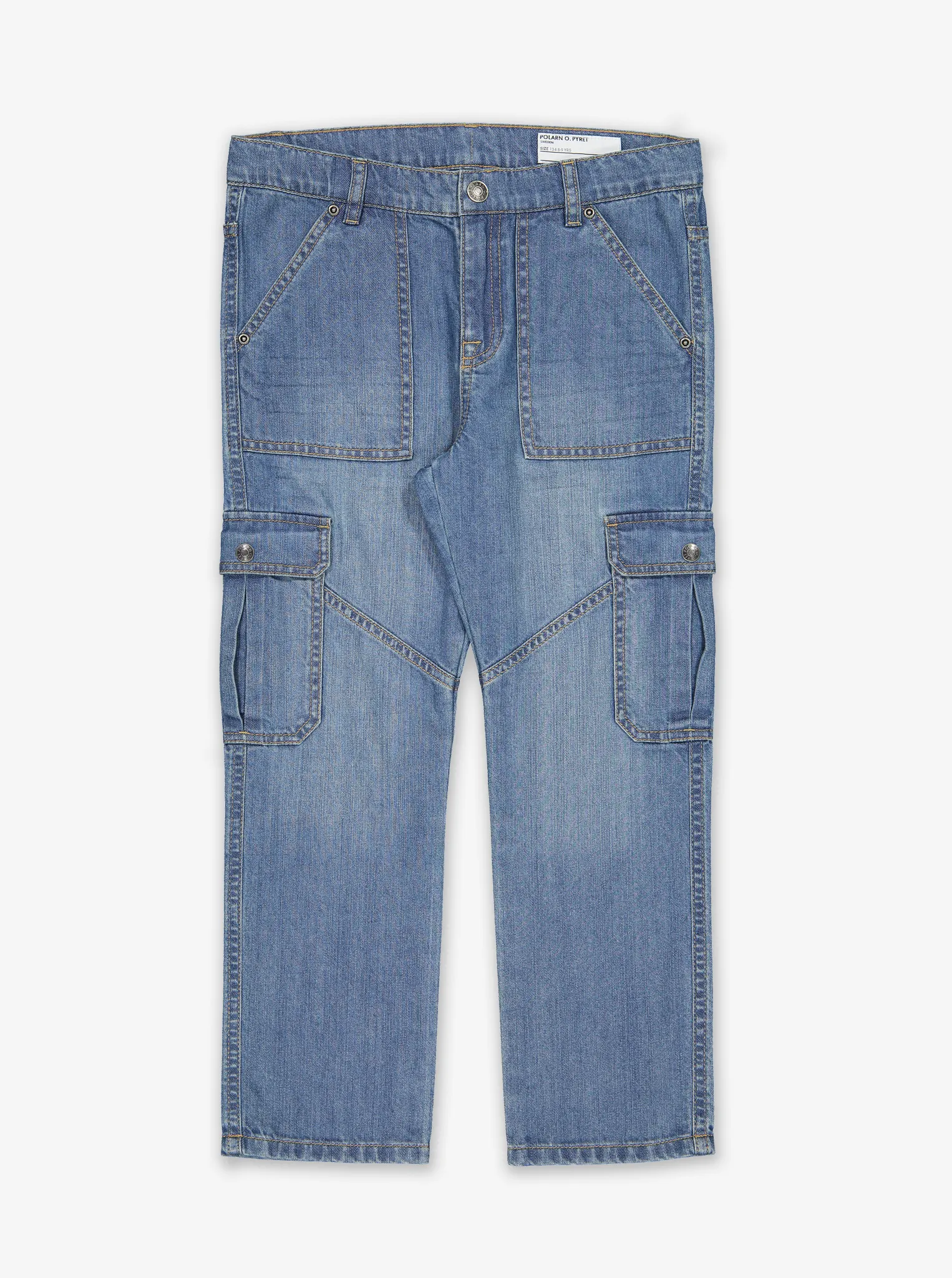 Kids Denim Cargo Trousers
